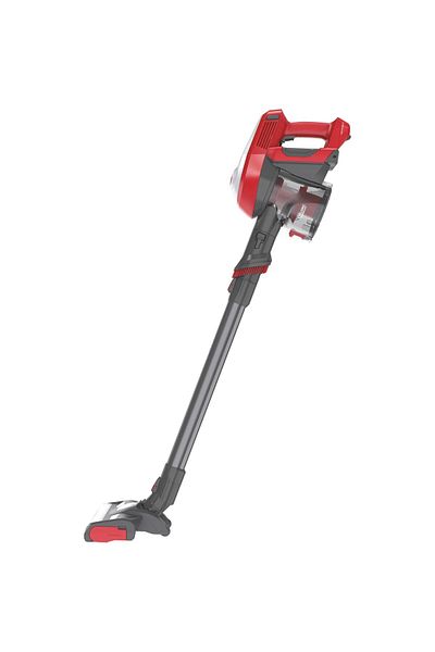 Hoover Aspirator vertical fara sac Hoover HF122RH 011, 170W, autonomie 40 min, functie turbo, 0.9 l, Rosu