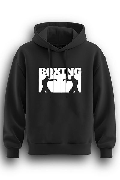 TOP GLORY Боксов суитшърт с качулка и 3 нишки с качулка и принт BOKS2001