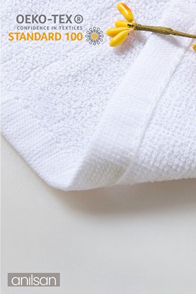 Anılsan 12'li Mini Havlu - 26x26 cm, %100 Pamuk, Bebek ve Çocuklar İçin, Yüz Havlusu Olarak Kullanıma Uygun