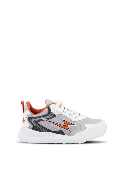 Slazenger Kaoru Ktn Unisex Kids Sneaker Shoes Grey / Orange