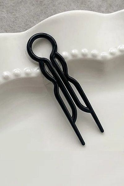AURRARİ Μαύρη καρφίτσα κουλούρι Hair Collection Apartı 10 Τεμάχια