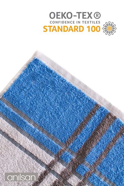 Anılsan 100x150 cm 100% βαμβακερή πετσέτα θαλάσσης – Υψηλή απορροφητικότητα, γρήγορο στέγνωμα, κομψές λεπτομέρειες χρώματος