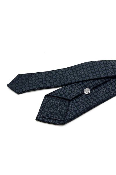 Kravatkolik Sk8038 Model Smoked Slim Cut Patterned Tie