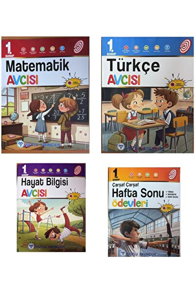 Mutlu Yayıncılık 1.Sınıf   Matematik Türkçe Hayat Bilgisi Hafta Sonu Ödev Yap...