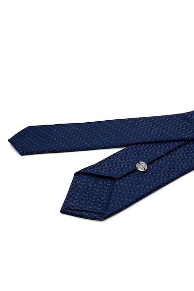 Kravatkolik Sk8013 Model Navy Blue Slim Cut Small Pattern Necktie