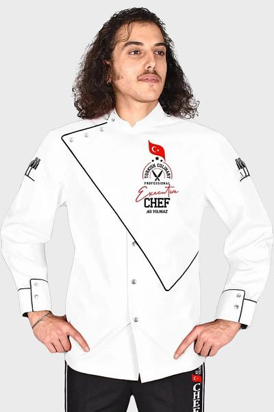 Üniformanya Chef Dress - Name Gift, Chef Jacket & Clothes, Chef Cook Jersey