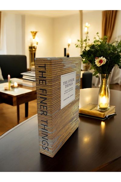 Saccura Decor Gold White Decorative Book Box – Stylish and Functional