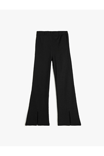 Koton Beli Lastikli Basic İspanyol Paça Pantolon