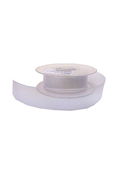 Eminonutoptanci Λευκή κορδέλα σιφόν - 2,5 cm (20 μέτρα)