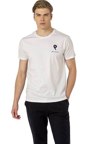 Pierre Cardin 100% βαμβάκι, λαιμόκοψη, κοντό χτενισμένο βαμβακερό σετ πιτζάμες, με τσέπες
