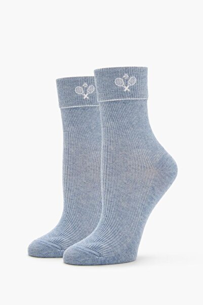 Forever 21 Nakışlı Tenis Çorap