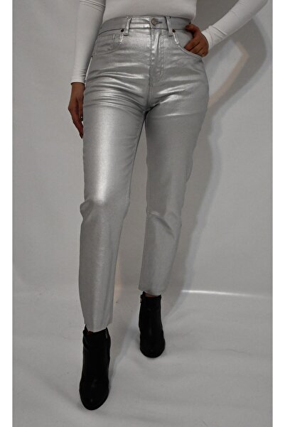 BASIC.ES Kadın Mumlu Fit Mom Jean