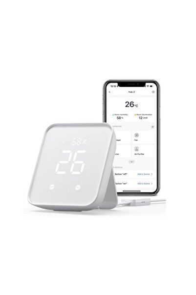 SwitchBot محور الجيل الثاني، يعمل كمقياس حرارة ورطوبة عبر شبكة WiFi، وجهاز تحكم عن بعد بالأشعة تحت الحمراء، وجهاز تحكم عن بعد ذكي ومستشعر ضوء