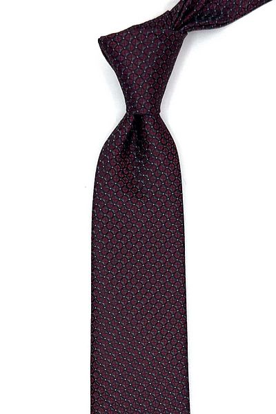 Kravatkolik Sk8014 Model Claret Red Slim Fit Tie