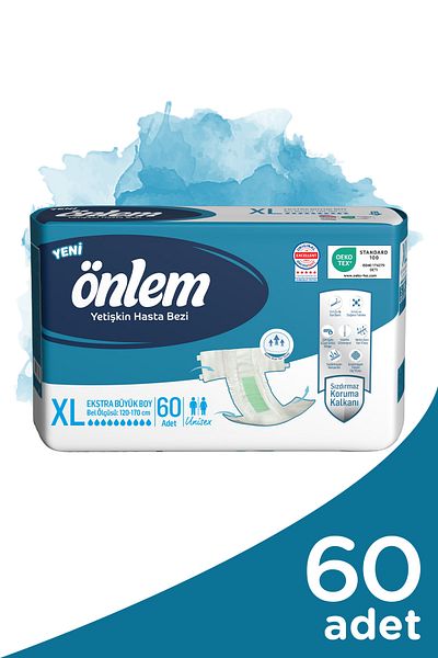ÖNLEM Waistband Patient Diapers Eco Extra Large Size XL Size 30 Lu X 2 Size
