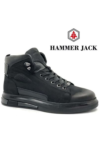 Hammer Jack Alexis 102-24897-M Sneaker - Δερμάτινο, Casual, Ανδρικές Μπότες, ΜΑΥΡΟ-NUBUK