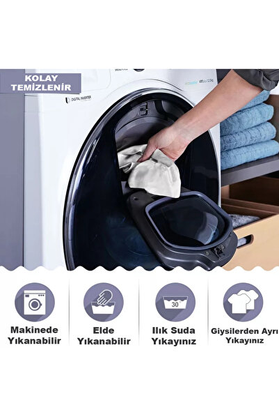 Bumedo Bambu Nano Kumaş Likralı Yıkanabilir Sandalye Kılıfı Lastikli Tekli Sandalye Örtüsü - Kahverengi