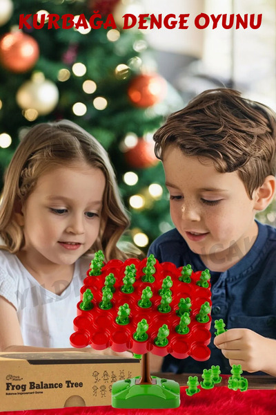 YILDIRIM OYUNCAK 50 قطعة توازن الضفدع لعبة التفاعل بين الوالدين والطفل لعبة ت...