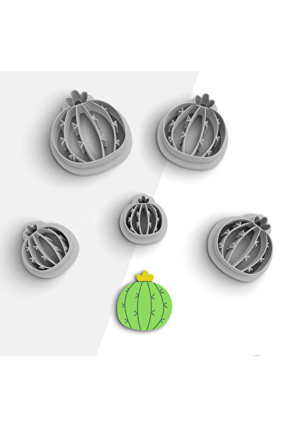 brocutters قالب قطع بوليمر كلاي على شكل صبار، قالب حلق، قوالب زهور، قاطع الطي...