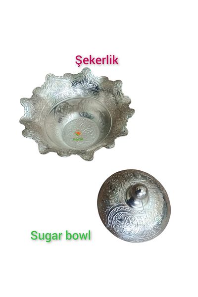 SAFİR Special Cast Hand Embroidered Sugar Bowl - Sugar Bowl