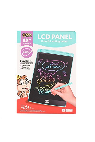CAN OYUNCAK 12" Lcd Çizim Tableti Siyah