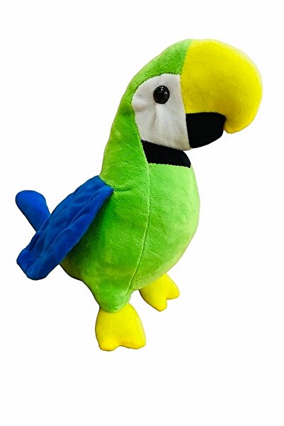 Şeker Adası Peluş Oyuncak Yeşil Papağan Kuş 30 cm