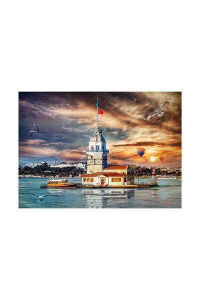 Blue Focus 1000 Piece Puzzle - Maiden's Tower (Maiden's Tower) Bf472