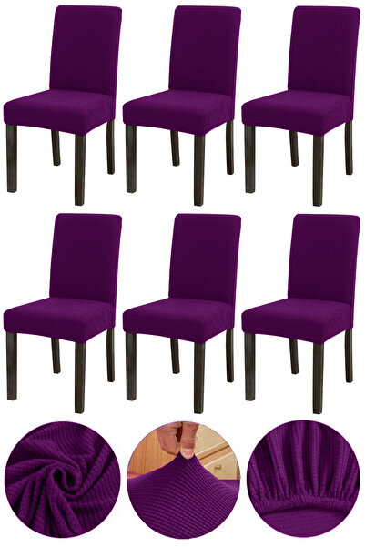 Bumedo غطاء كرسي مرن من قماش نانو من الخيزران ليكرا قابل للغسل مكون من 6 قطع ...