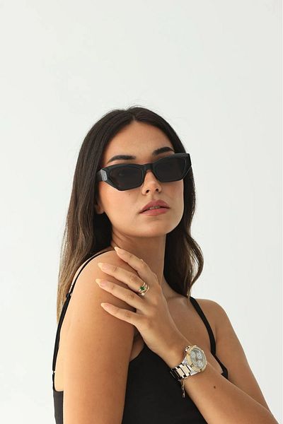 Rams Unisex Black Sunglasses