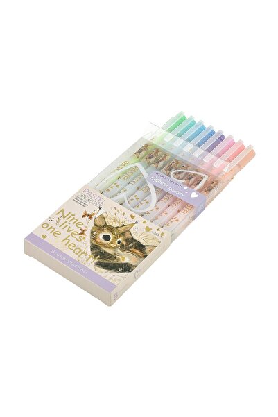 Bruno Visconti Jel Kalem Seti  "PASTELS"  0.8 mm. 8 renk