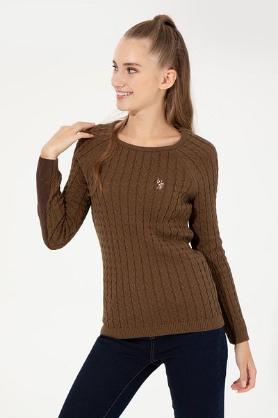 U.S. Polo Assn. Γυναικείο πουλόβερ Coconut Basic