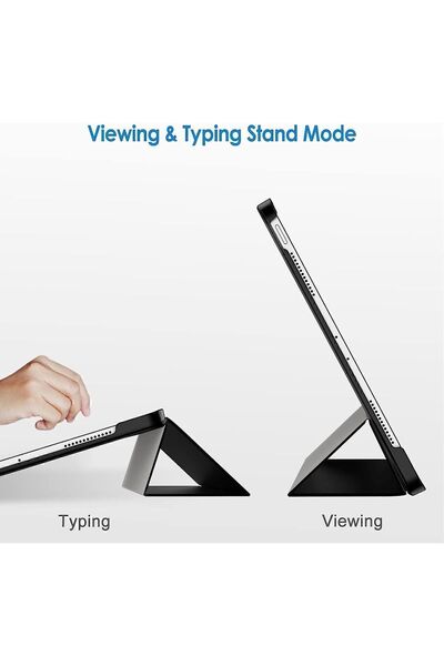 TEKNETSTORE İpad Air 13" M3 (2025) / M2 (2024) Kılıf Kapaklı Smart Standlı Uyku Modlu Akıllı Case