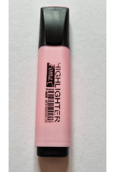 Modellino Pastel Color Highlighter Fomax Soft Color That Does Not Fits Behind Paper - Color Options 1 Piece