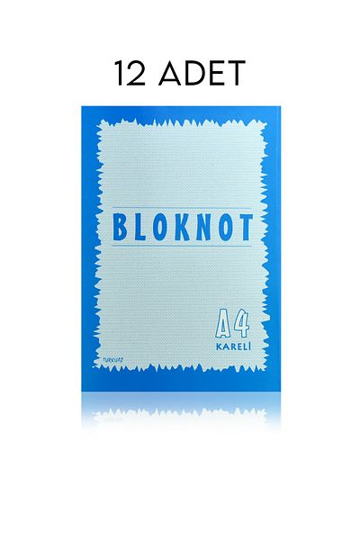 Folix Pack of 12 A5 Striped Turquoise Memo Pad Cardboard Covers