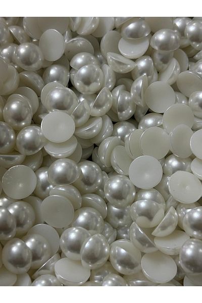 BEİLYS COSMETİCS & ACCESSORY Jumătate de perla - 15 mm alb (90 GR - 100 AD) B:3