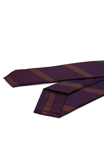 Kravatkolik Burgundy Line Pattern Slim Tie Sk8045