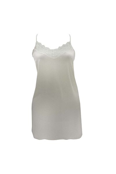 Magic Form 87430 Ecru Crepe Satin Lace Nightgown
