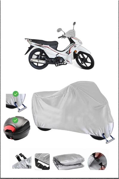 Breen KUBA EGE50 ARKA ÇANTA KİLİT UYUMLU SU GEÇİRMEZ MOTOSİKLET BRANDASI-GRİ