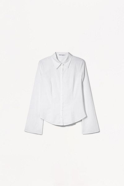 Bershka Fitted shirt with flared sleeves