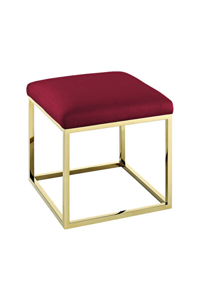 DeccoStil Chic Mini Metal Ayaklı Puf 40x40 cm