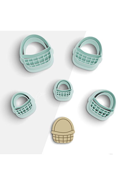 brocutters قالب قطع من طين البوليمر على شكل سلة، قالب حلق، قالب مجوهرات، قاطع...