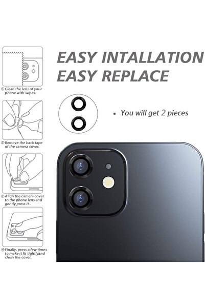 m.tk moveteck Samsung Galaxy A06 Compatible Camera Protection Lens Protector Tempered Glass Colorful with Application Apparatus