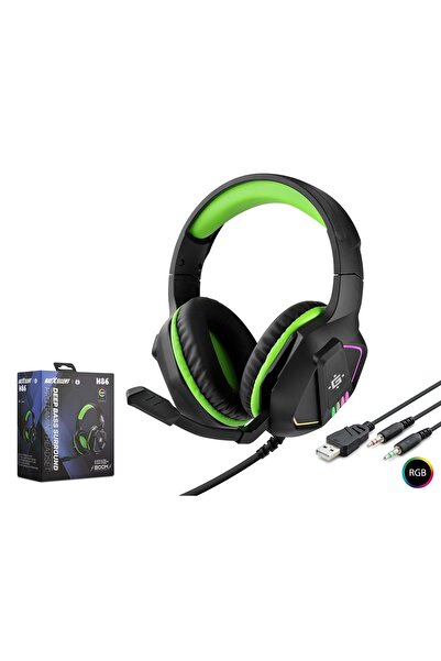 HADRON H86 Oyuncu Kulaklığı Rgb Usb & Aux 3.5 Siyah