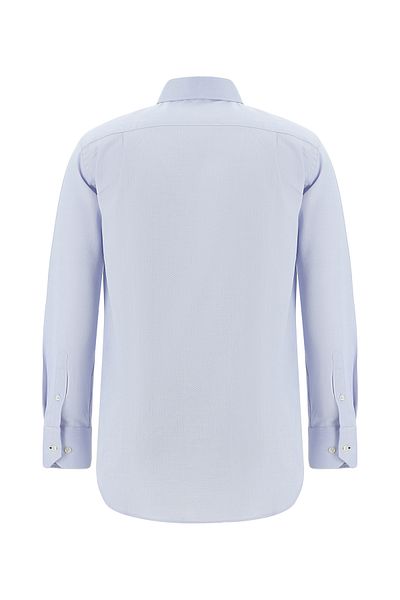 Abdullah Kiğılı Patterned Cotton Shirt - Long Sleeve, Regular Fit