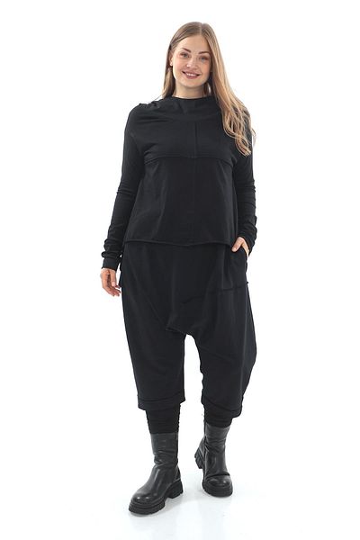 Zedd+ Plus Black Tunic - 23701 Model