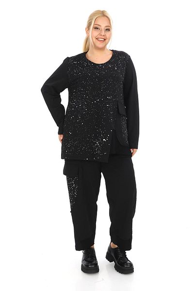 Zedd+ Plus 24581 Model Black Tunic