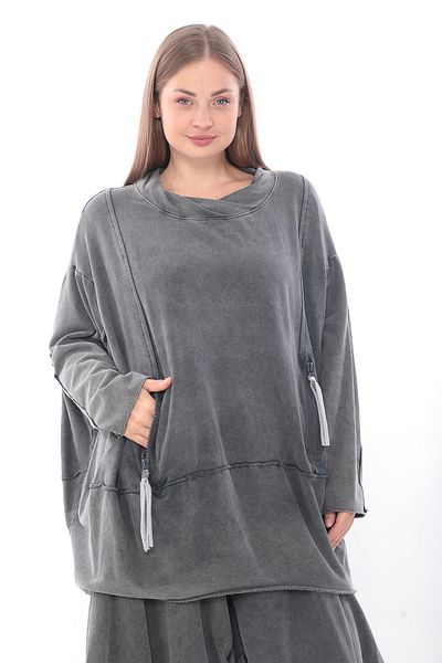 Zedd+ Plus 23655 Tunic - Stone Colored