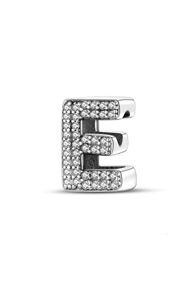 Fubena Taşlı E Harf Charm