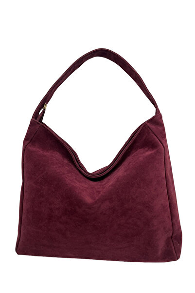 HBS DERİ SAPLI SÜET OMUZ GENİŞ ÇANTA