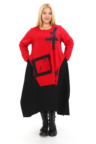 Zedd+ Plus 24679 Model Red Dress